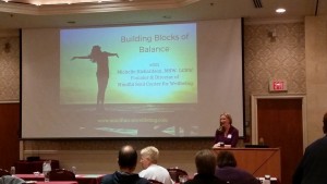 Michelle presenting Building Blocks of Balance at The Health and Lifestyle Medicine Conference on October 17, 2015